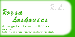 rozsa laskovics business card